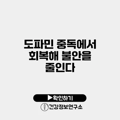 도파민 중독에서 회복해 불안을 줄인다