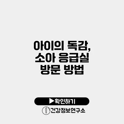 아이의 독감, 소아 응급실 방문 방법