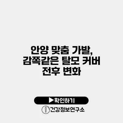 안양 맞춤 가발, 감쪽같은 탈모 커버 전후 변화