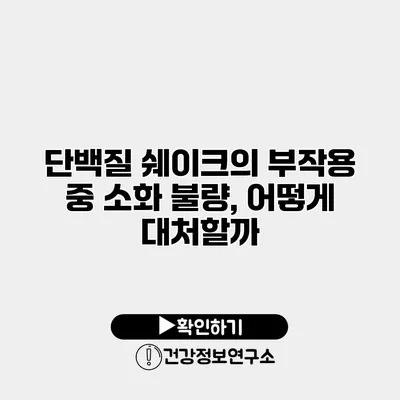 단백질 쉐이크의 부작용 중 소화 불량, 어떻게 대처할까?