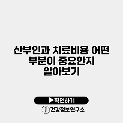 산부인과 치료비용 어떤 부분이 중요한지 알아보기