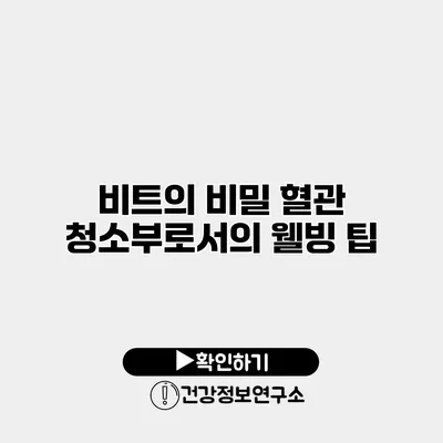 비트의 비밀 혈관 청소부로서의 웰빙 팁